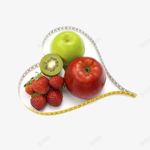 平面電商創意營銷 愛心水果拼盤與高清PNG素材的完美搭配